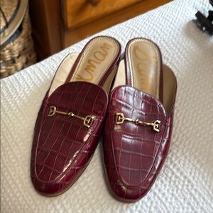 Sam Edelman Croc-Embossed Women's Mules